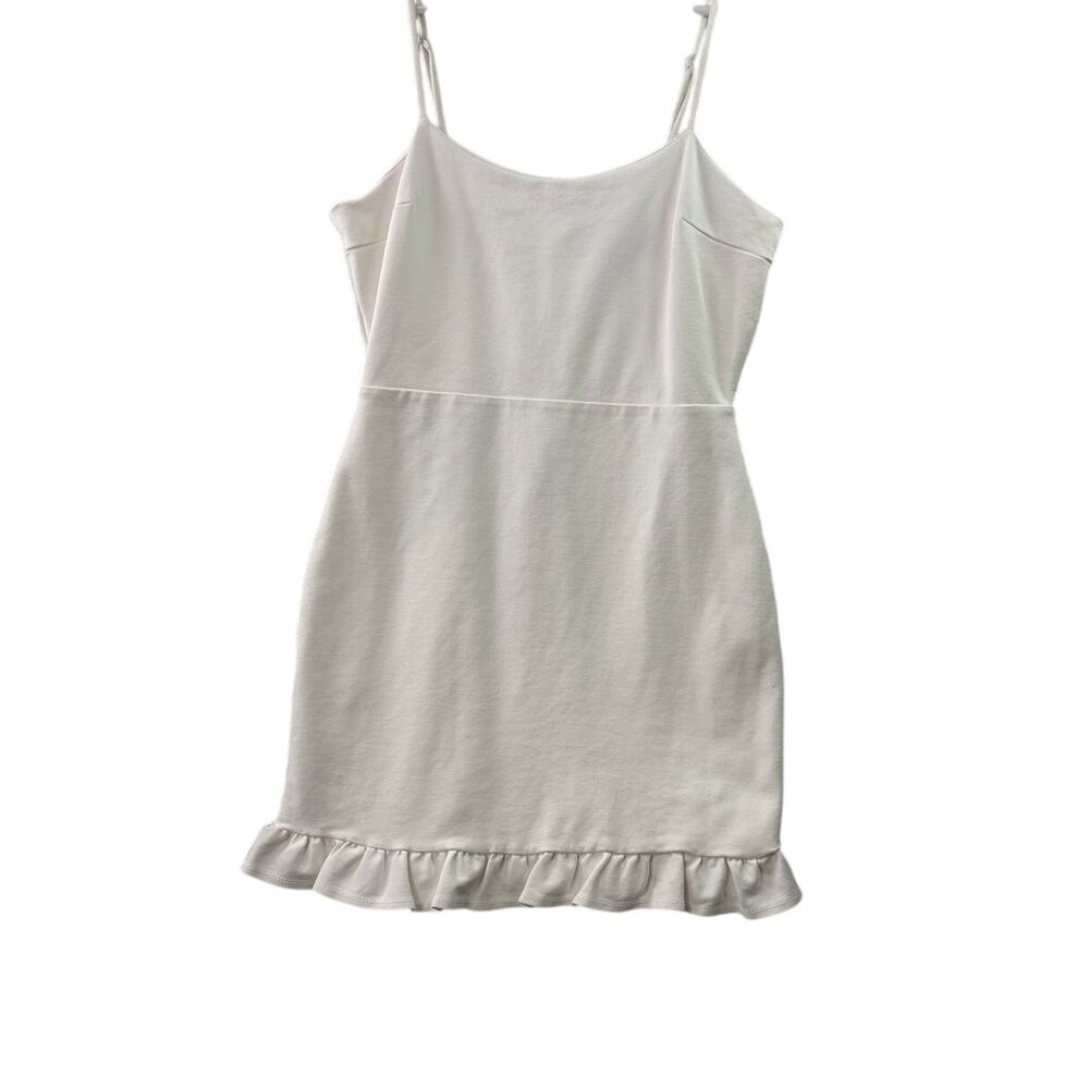 Lulus Spoonful of Sass White Bodycon Mini Dress – Size Small